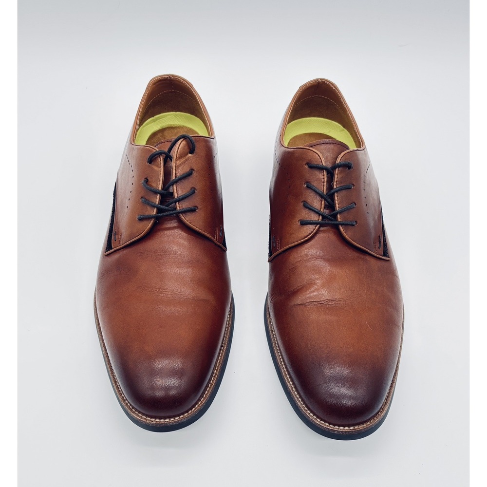 Men's Florsheim, Medfield Plain Toe Oxford 11576-221 Cognac LEATHER 11D
